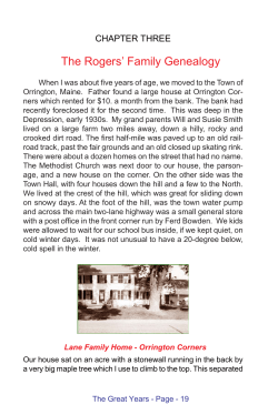 The Rogers` Family Genealogy