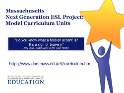 Next Generation ESL - WIDA National Conference