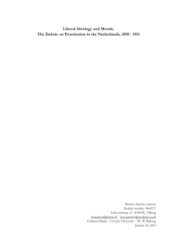 Liberal Ideology and Morals - Utrecht University Repository