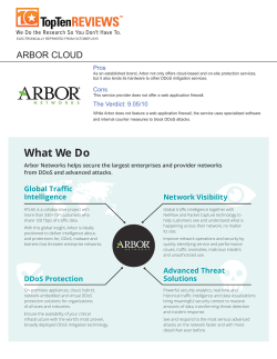 Top Ten Reviews - Arbor Networks