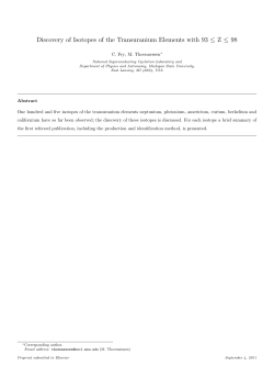 Discovery of Isotopes of the Transuranium Elements with 93 &le; Z &le; 98