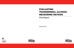 Evaluating Transdermal Alcohol Measuring Devices