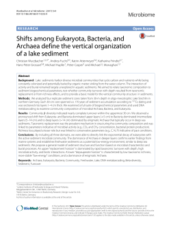 Shifts among eukaryotes, bacteria, and archaea define
