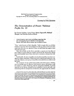 . The Demonstration of Power: Violence Profile No. 10