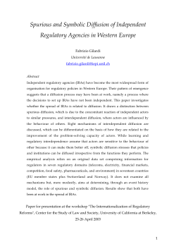 Spurious and Symbolic Diffusion of Independent Regulatory