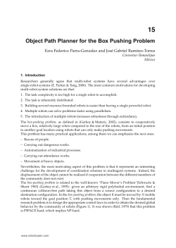Object Path Planner for the Box Pushing Problem