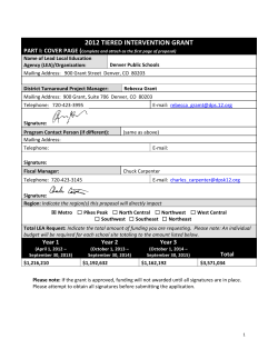 Denver Public Schools Plans