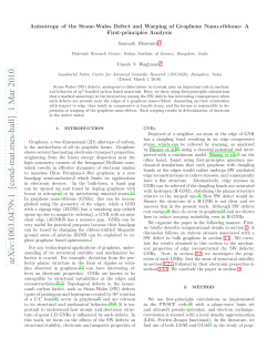 Anisotropy of the Stone-Wales Defect and Warping of Graphene