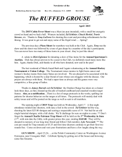 The RUFFED GROUSE - Helderberg Rod and Gun Club