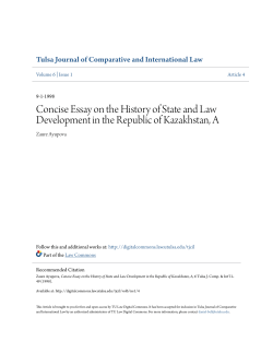 Concise Essay on the History of State and Law Development in the