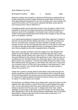 2 Mount Cottages - Newport Salop RUFC