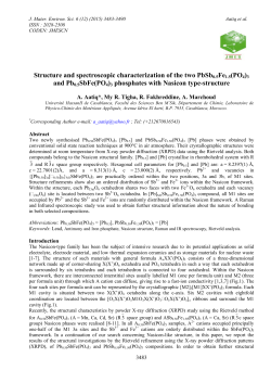 Structure and spectroscopic characterization of the two PbSb0. 5Fe1