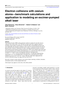 Electron collisions with cesium atoms