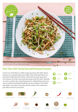 Pad Thai with Tamarind and Roasted Peanuts