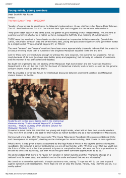 Young minds, young wonders