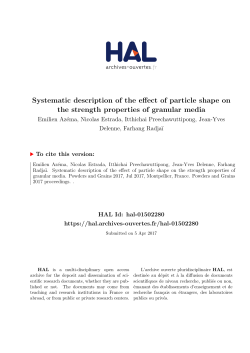 Systematic description of the effect of particle shape on the strength