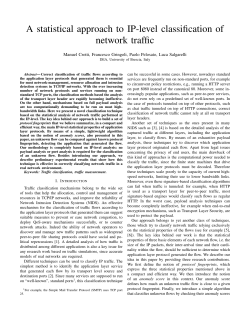 A statistical approach to IP-level classification of network traffic