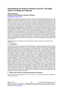 Demystifying the Arduous Doctoral Journey