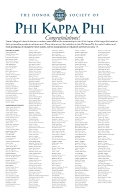 Congratulations! - College of Liberal and Fine Arts