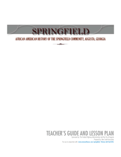 TEACHER`S GUIDE AND LESSON PLAN