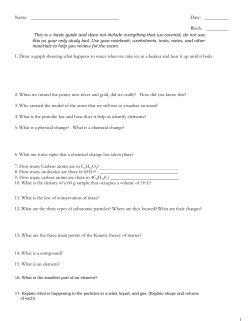 Final Exam Review - Green Local Schools