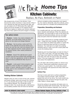 Kitchen Cabinets - Professional Home Inspection