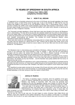 75 Years History Pts. 1-5