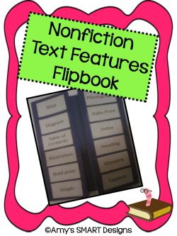 Non-Fiction Text Features Flipbook