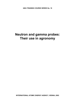 Neutron and gamma probes: Their use in