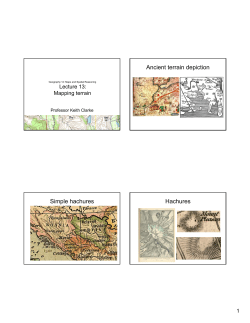 Ancient terrain depiction Simple hachures