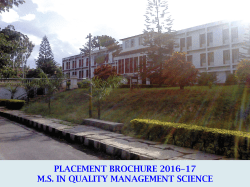 Placement Brochure - Indian Statistical Institute