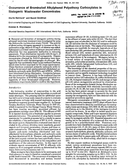 Ocurrence of Brominated Alkylphenol Polyethoxy