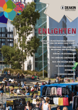 SPotlIght oN INterNatIoNal relatIoNS, PolItIcS aNd the