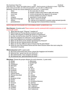 Matching: Choose the correct definition for each term. (1 point each