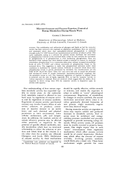 Microenvironment and Enzyme Function: Control of Energy