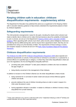 Keeping children safe in education