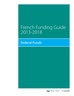 French Funding Guide 2013-2018