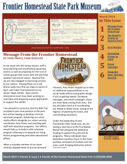 Read More - Frontier Homestead State Park