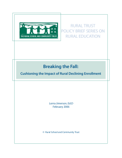 Breaking the Fall: Cushioning the Impact of Rural Declining Enrollment