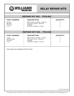 PO3-6 repair kit12-99
