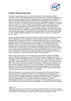 Context - Morality and Economy