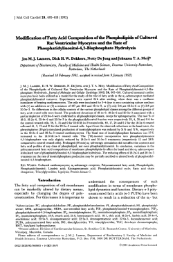 Modification of Fatty Acid Composition of the