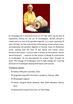 Dr Umayalpuram K Sivaraman born on 17th Dec 1935, has by dint