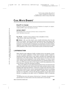 cool white dwarfs - Ira-Inaf