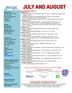 Cuelenaere CONTACT - John M. Cuelenaere Public Library