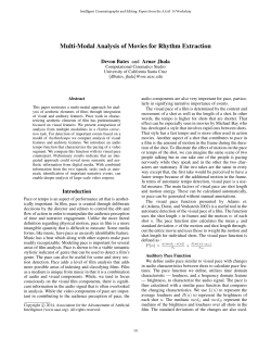 Multi-Modal Analysis of Movies for Rhythm Extraction