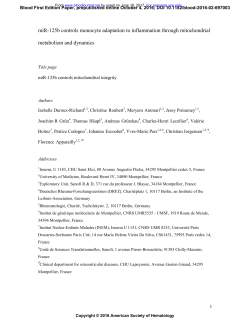miR-125b controls monocyte adaptation to