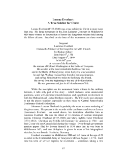 Lorenz Everhart: A True Soldier for Christ