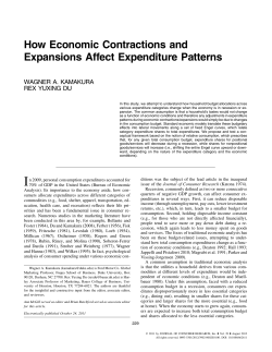 How Economic Contractions and Expansions Affect Expenditure