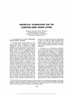 theoretical foundations for the computer